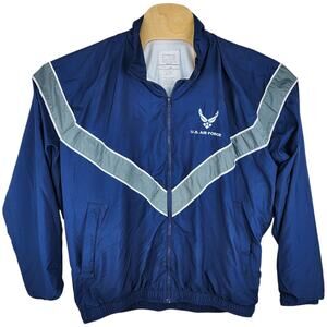Navy and white vintage USAF windbreaker jacket M/R